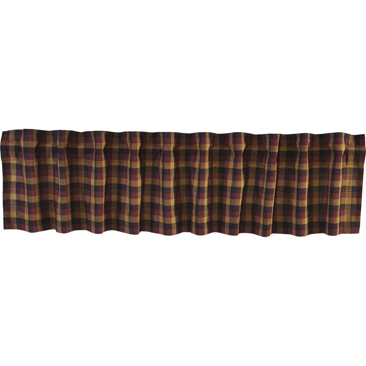 Heritage Farms Primitive Check VALANCE Country Primitive Farmhouse 16×72