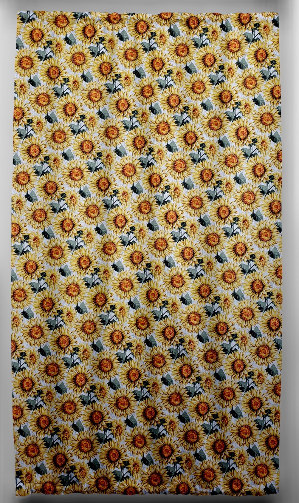 Harvest Sunflowers French Door Curtain Panel with Tie Back