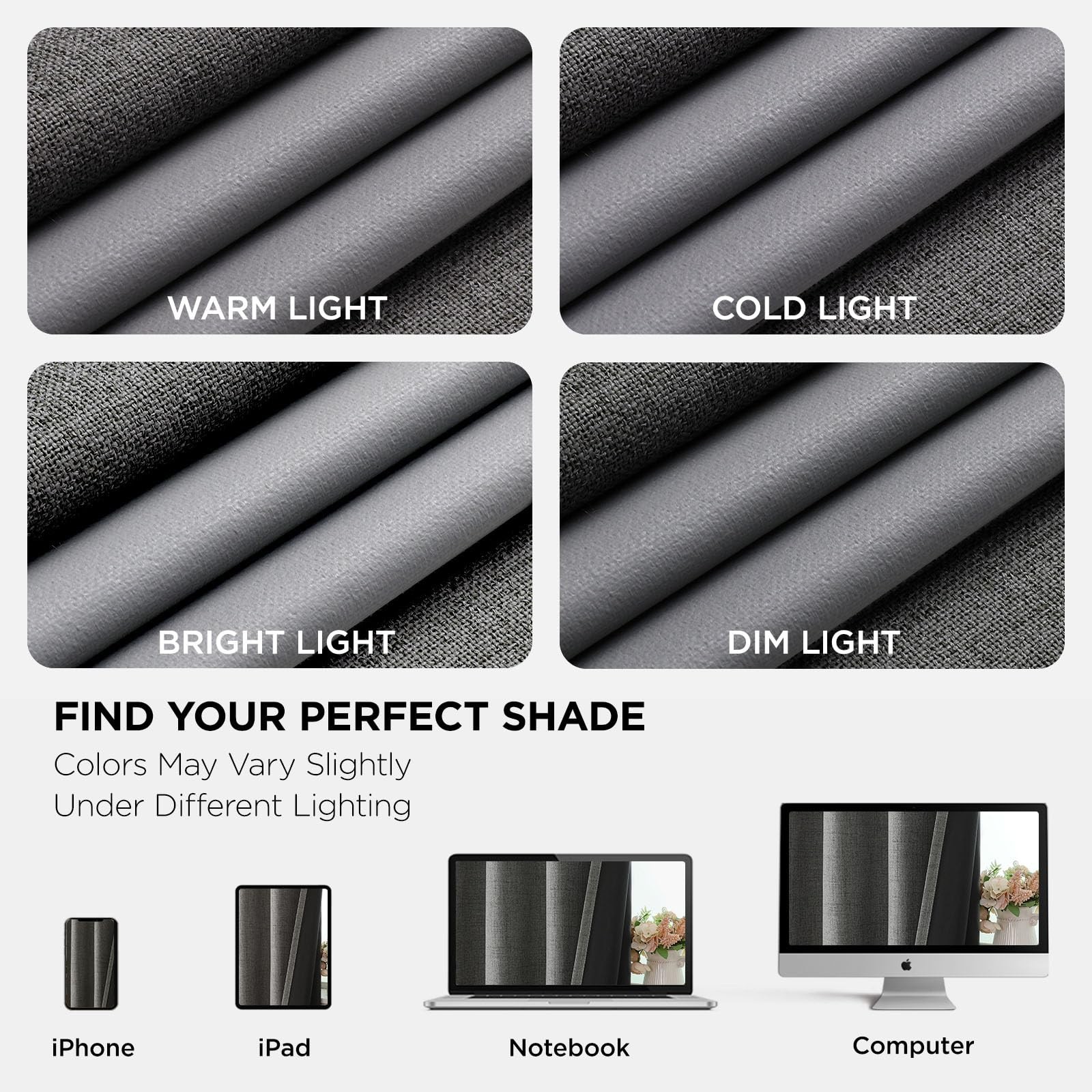 Blackout Curtains, 213cm Long, 2 Panel, Castle Red, Room Blackout Curtains…