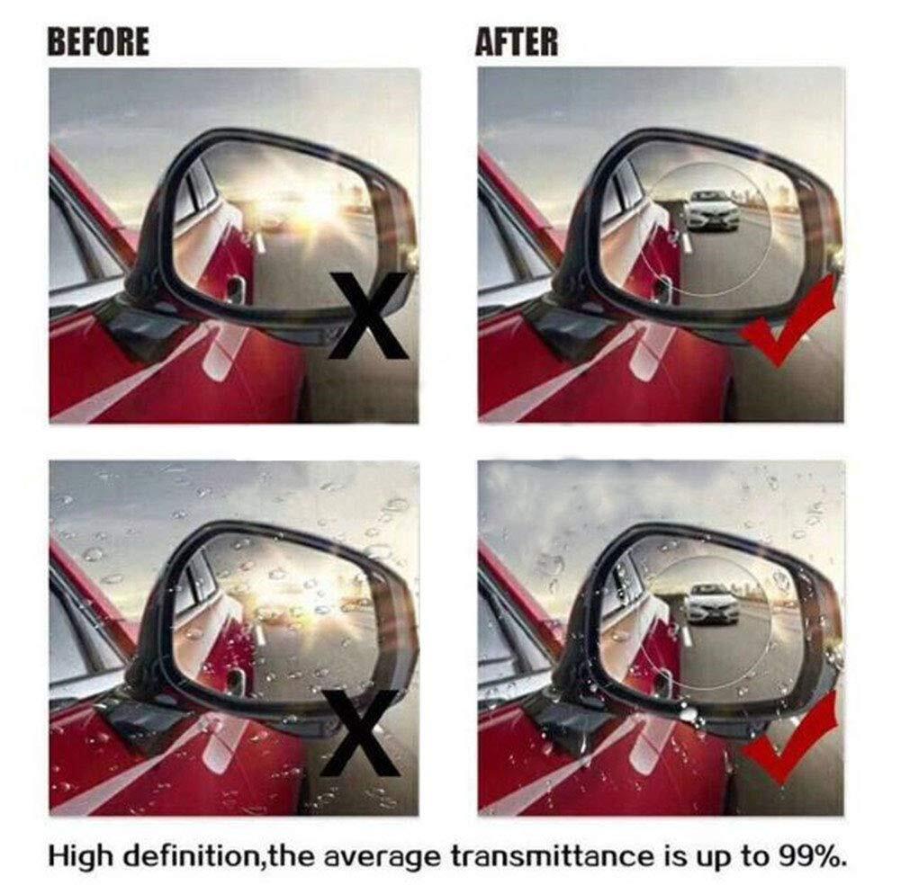 4 Pcs Waterproof Car Rearview Mirror Films Anti-Glare Protective Stickers