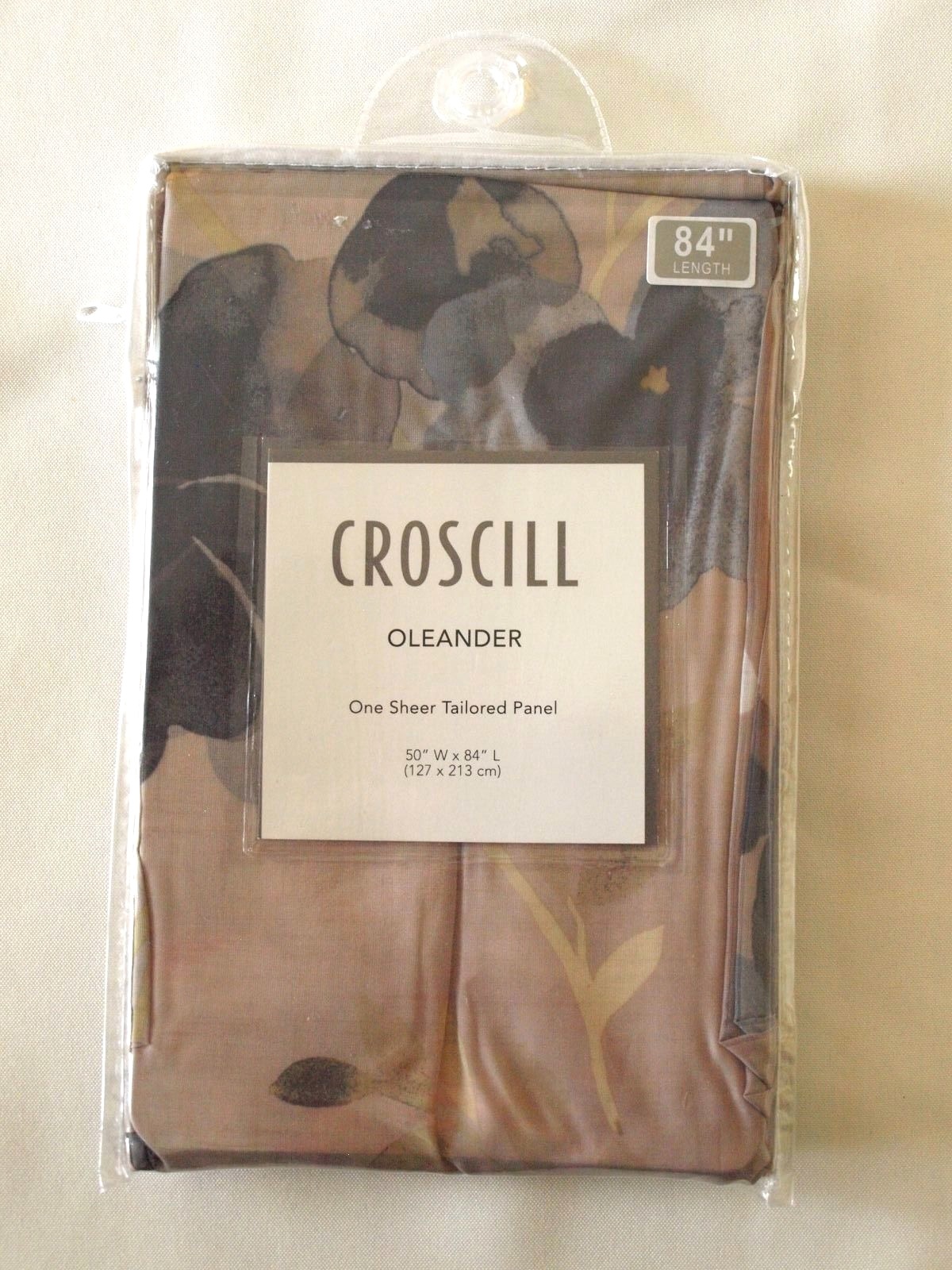 Croscill OLEANDER One (1) Sheer Tailored Panel 84″ Length