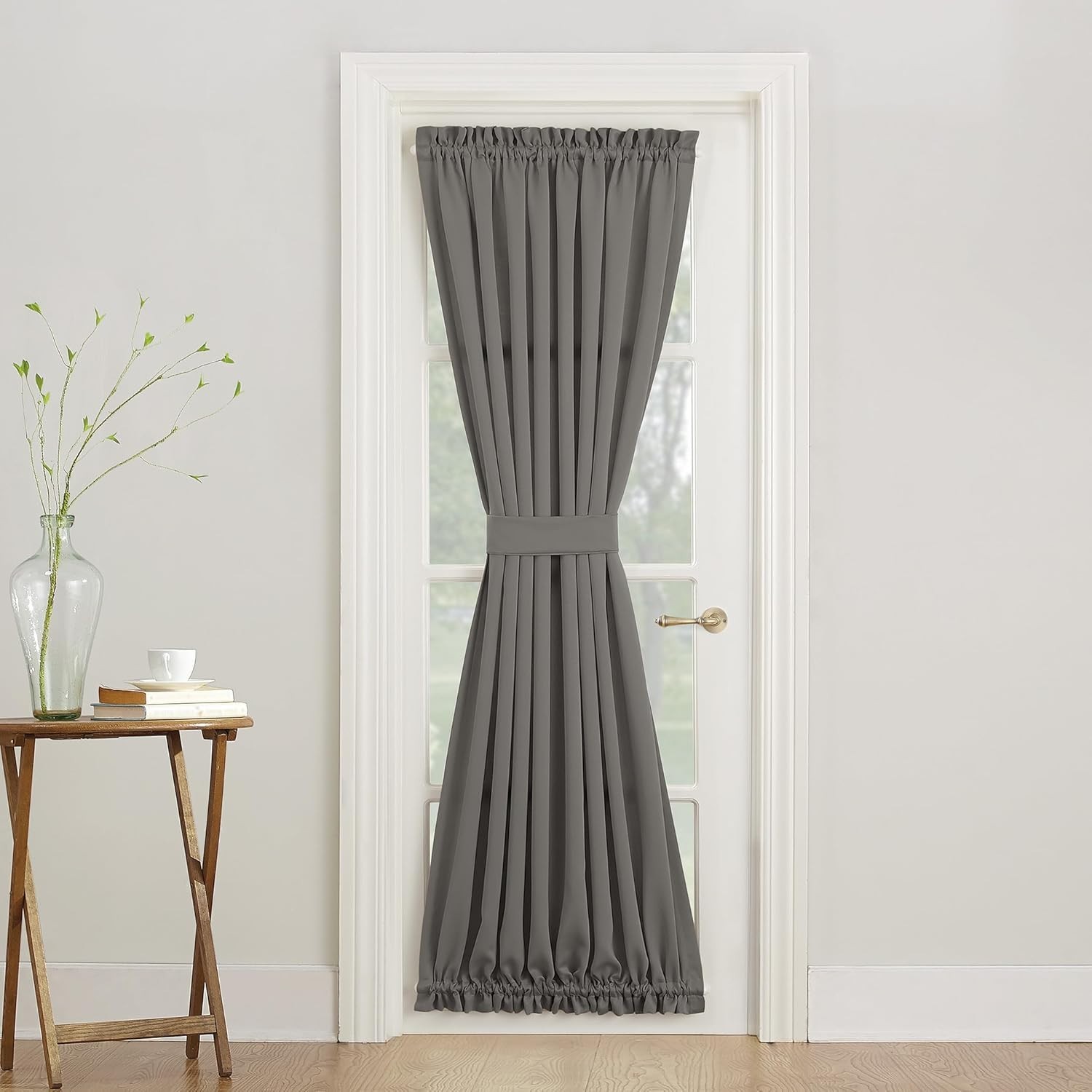 Barrow Energy Efficient Door Curtain Panel 54×72 Steel Room Darkening