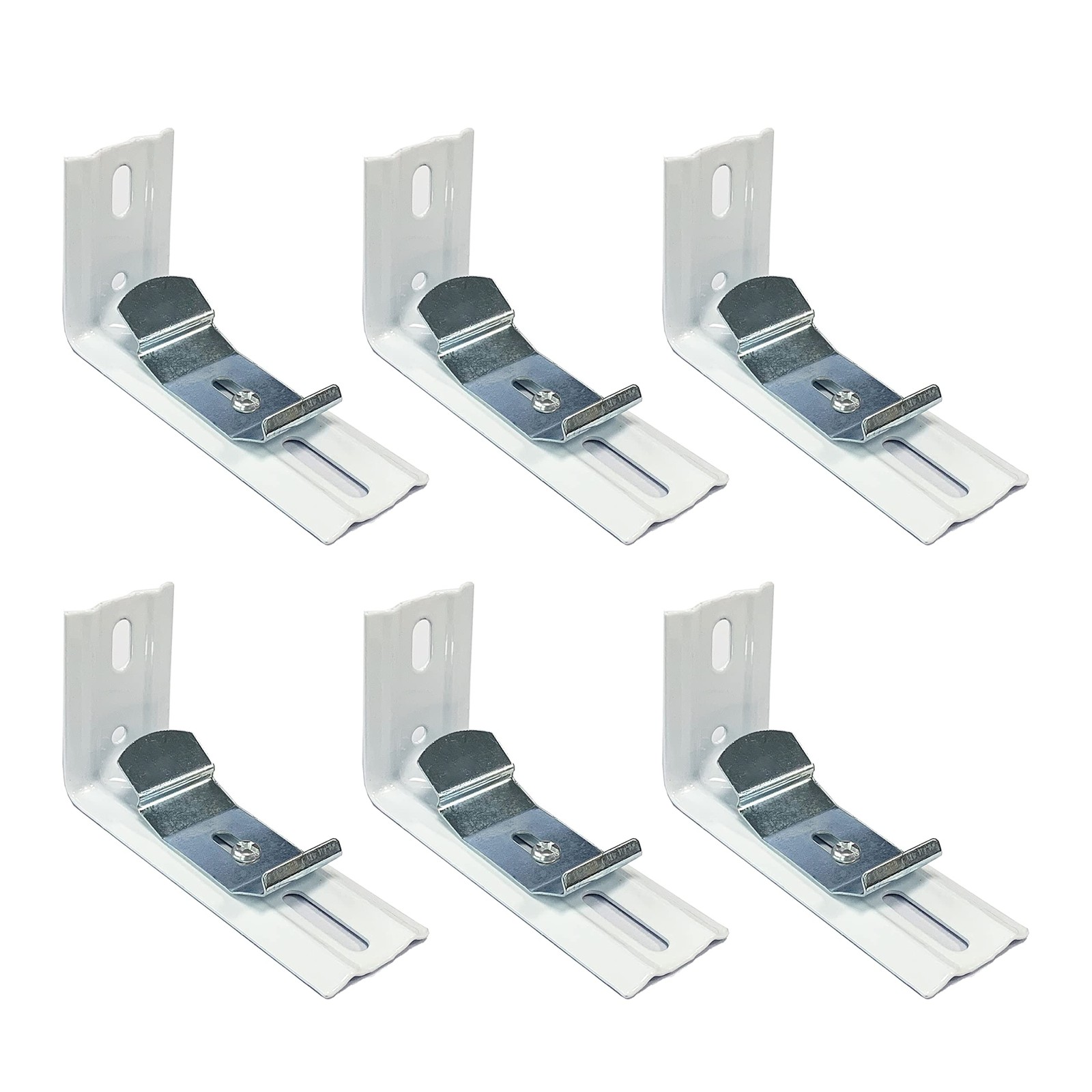 AuRiver 6 pcs Vertical Blind L Bracket Vertical Blind Bracket Clips 3 inch Le…