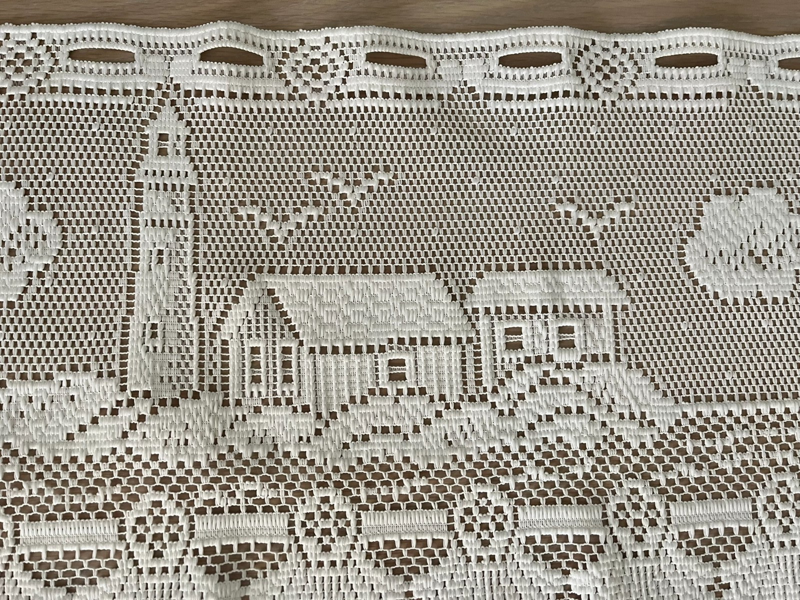 Heritage Lace Nautical White Curtain Lighthouse theme