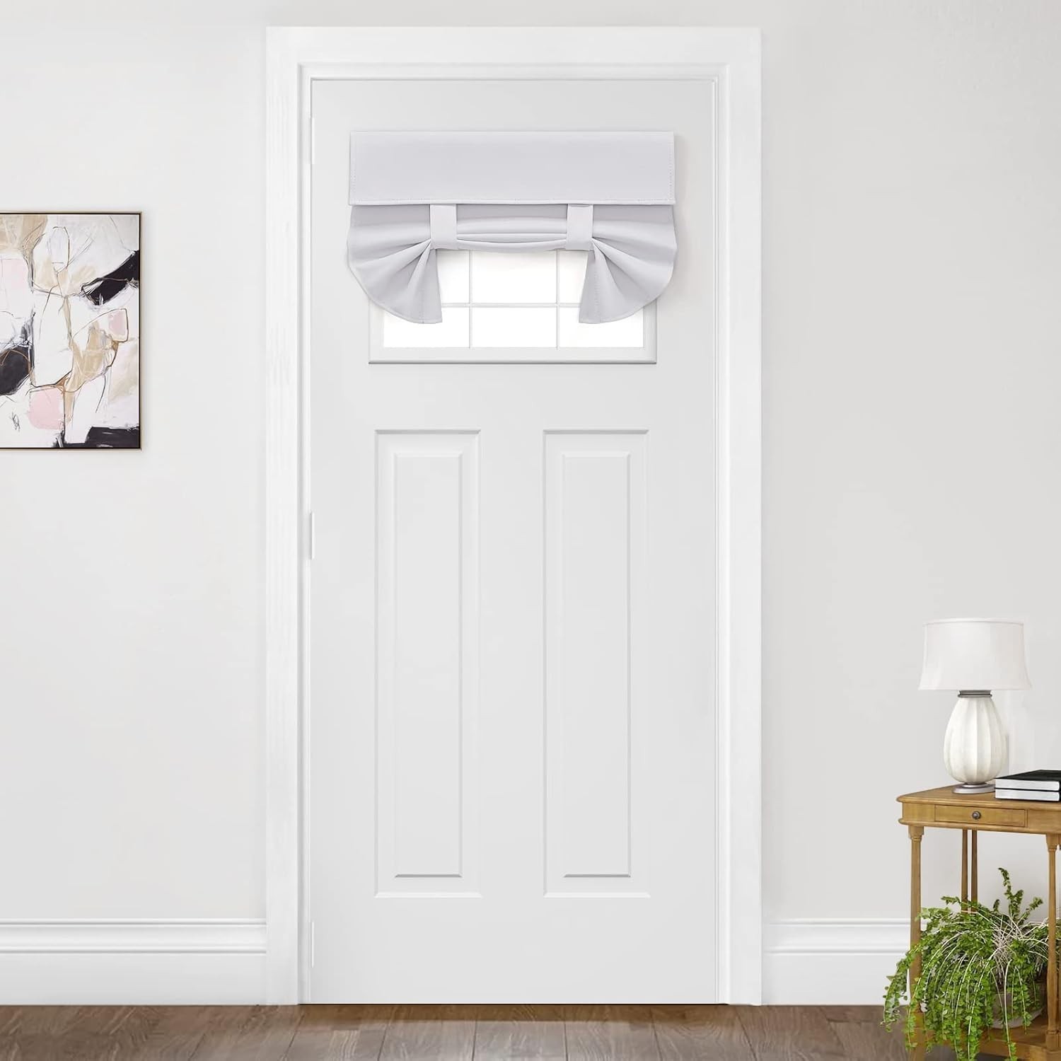 Blackout Thermal Insulated French Door Curtains for Privacy Easy Install Soft