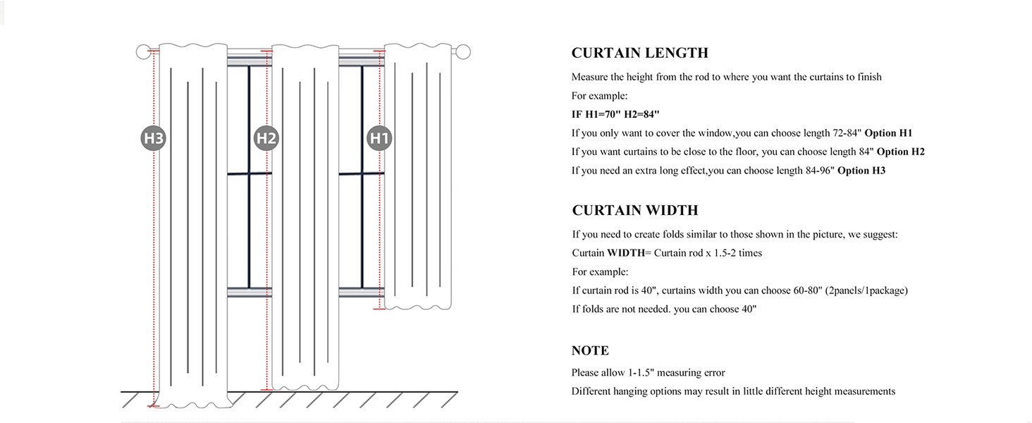 Pinch Pleated Blackout Curtains 100 Inches Extra Wide for Living Room, Thick