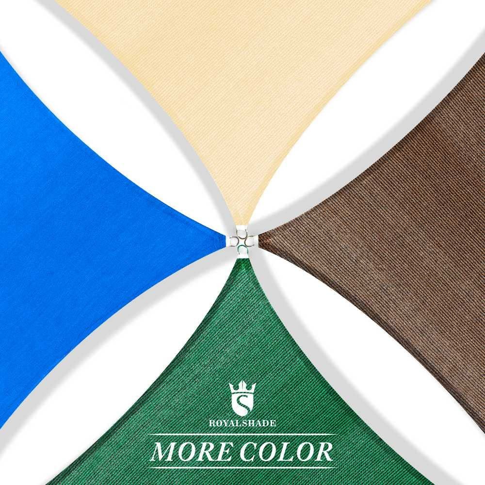 Royal Shade 16′ x 20′ Grey Rectangle Sun Sail Canopy X 20′, Gray