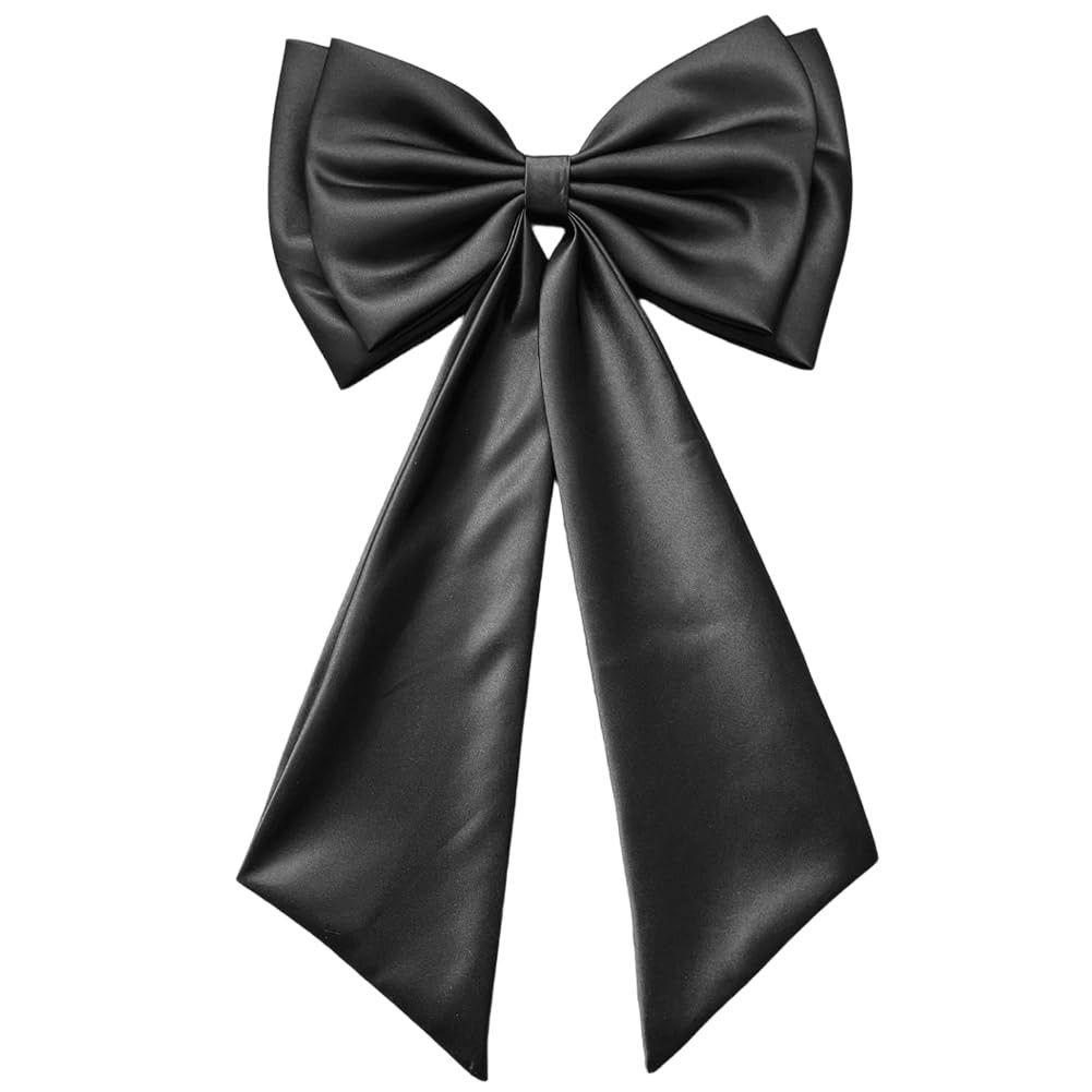 Big Satin Bow Black Detachable Bow Nylon Removable Wedding Dress Large Bridal…