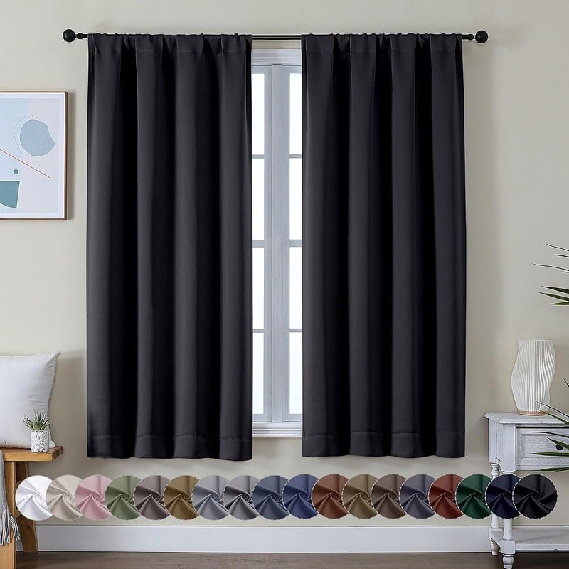 Energy Efficient Light Blocking Curtains Privacy Panels Easy Care Home Decor New