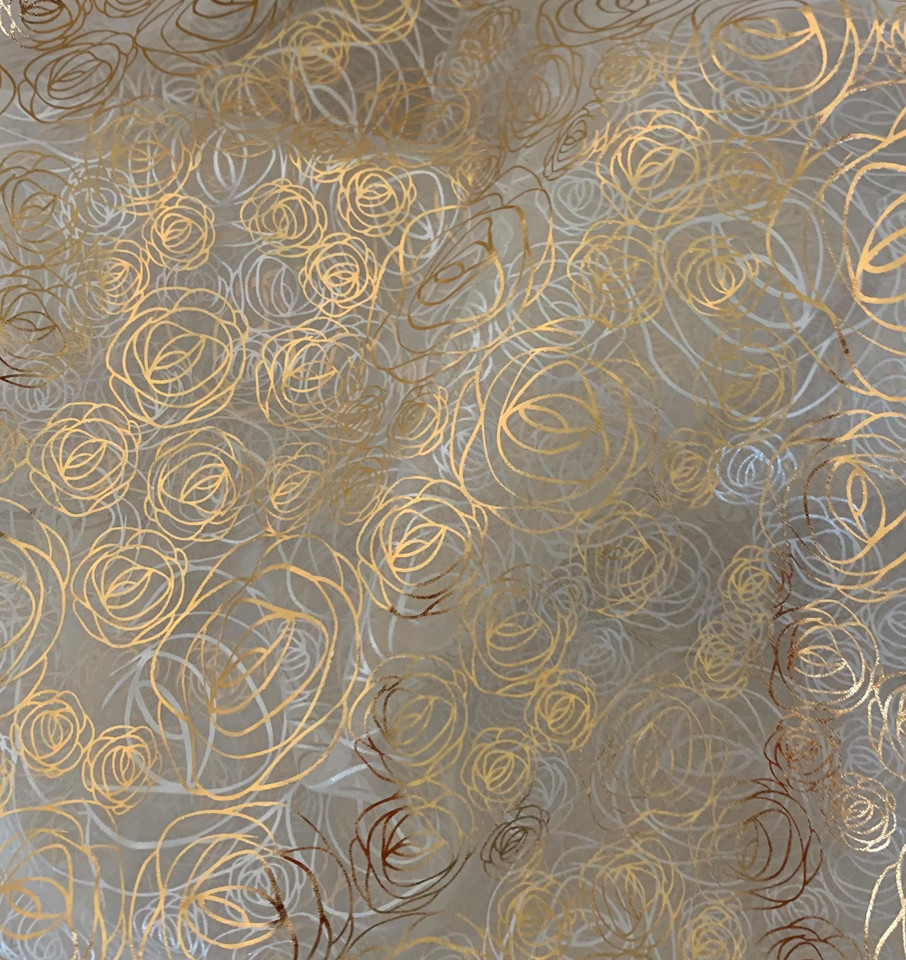 Window Metallic Floral Sheer Scarf Valance Sheer Curtain 6 Yard Scarf Valance