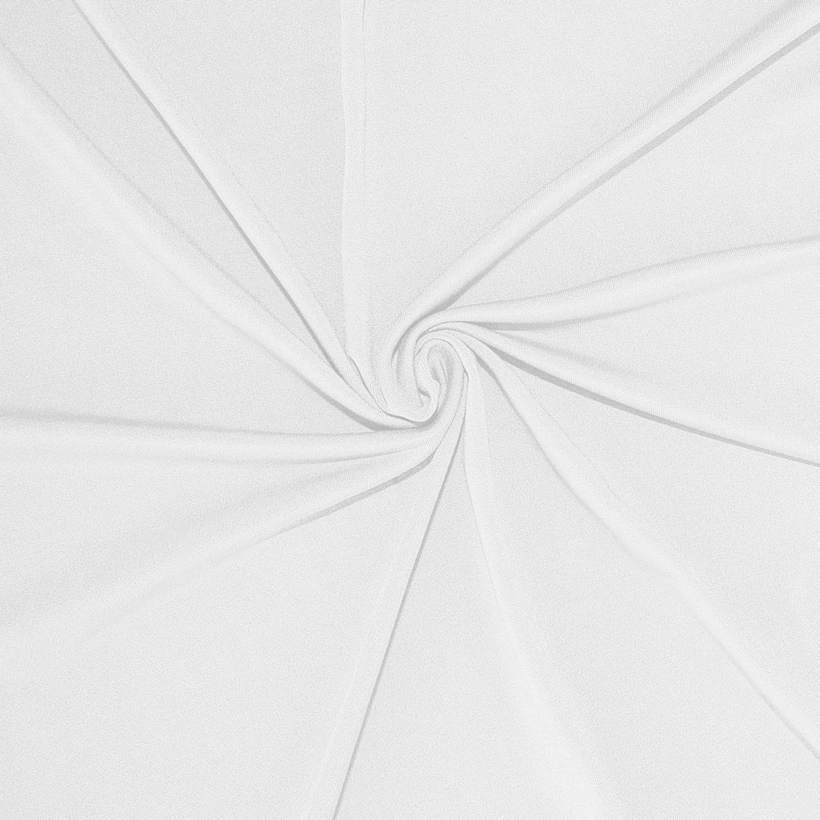 16 ft WHITE 4-Way Stretch Spandex Divider Backdrop Curtain Party Wedding