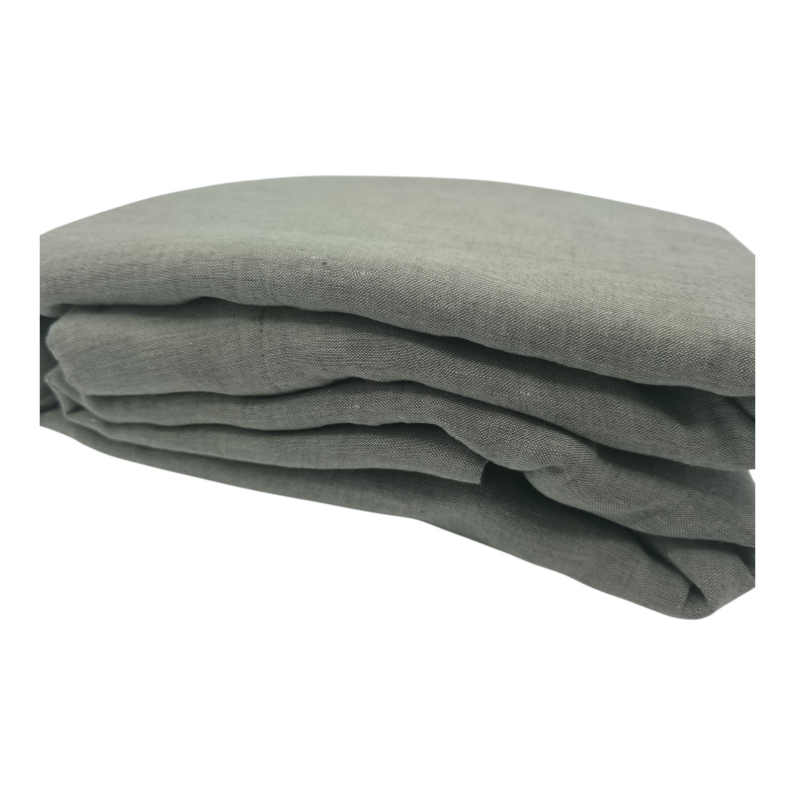 Pottery Barn Belgian Flax Linen Single Curtain Panel 50×108 Loden Blackout