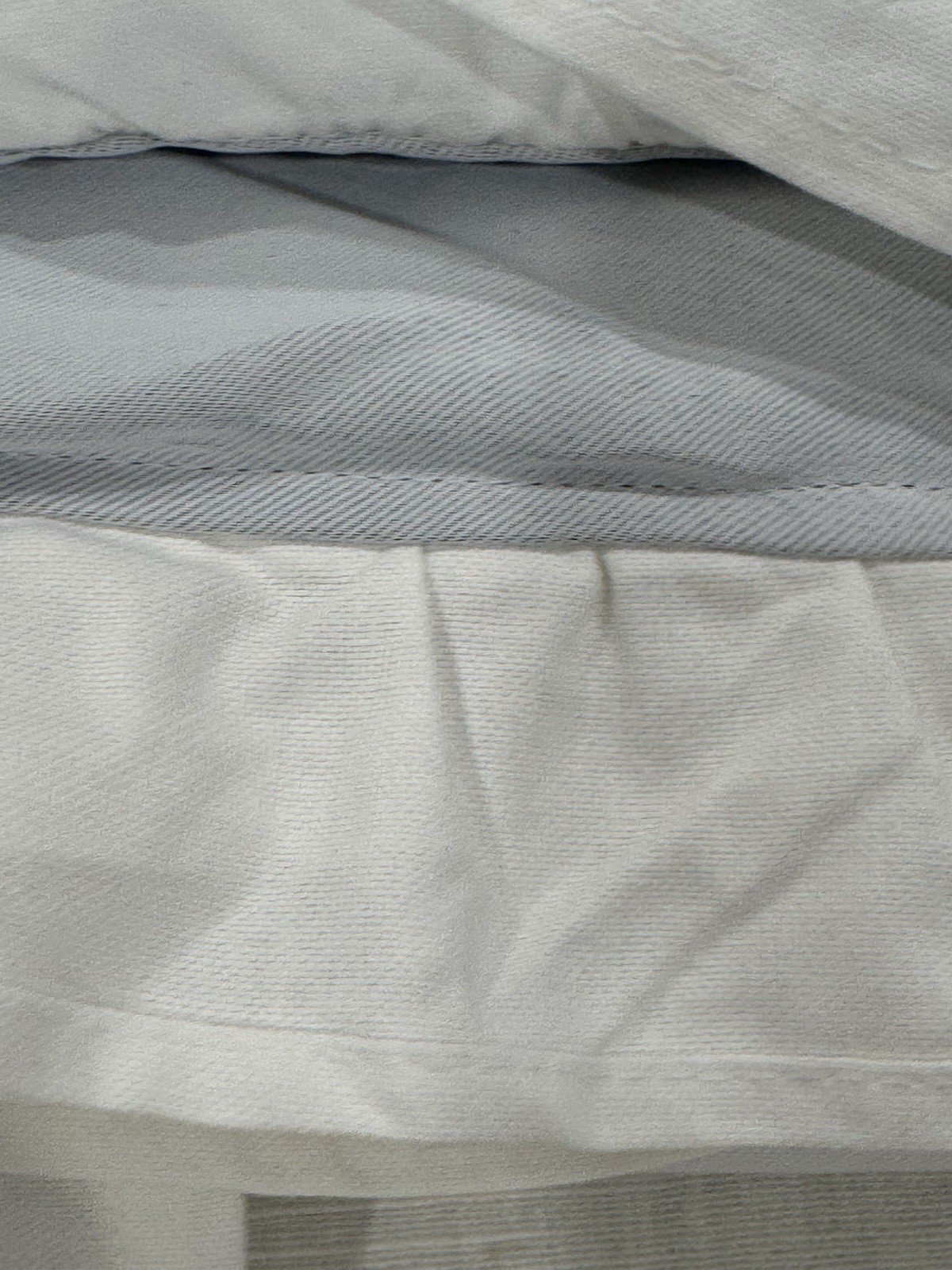West Elm Kids Ruffle Cotton Curtain 48 X 96 White Panel -1-