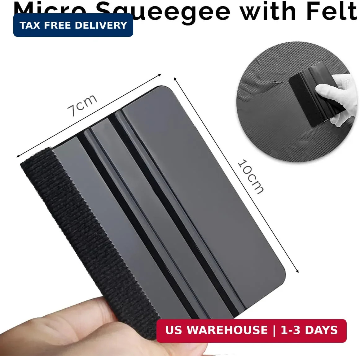2IN X 30FT Gloss Black Vinyl Wrap for Chrome Delete Window Trim Car Door Sill Pr