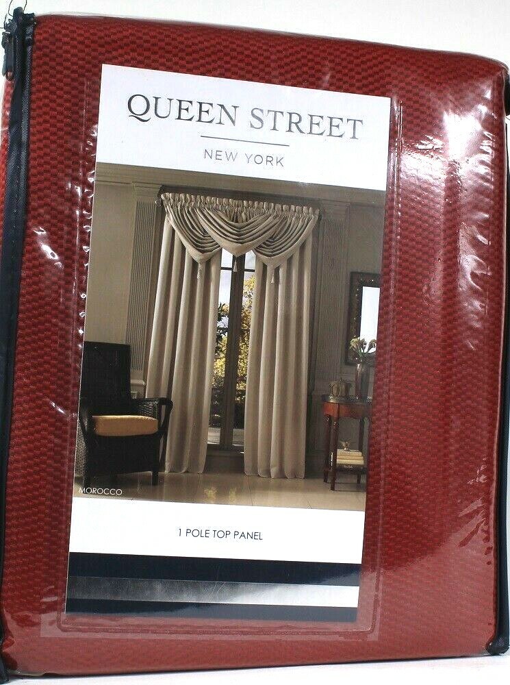 Queen Street New York Morocco 50in X 84in 1 Pole Top Drapery Panel In Merlot