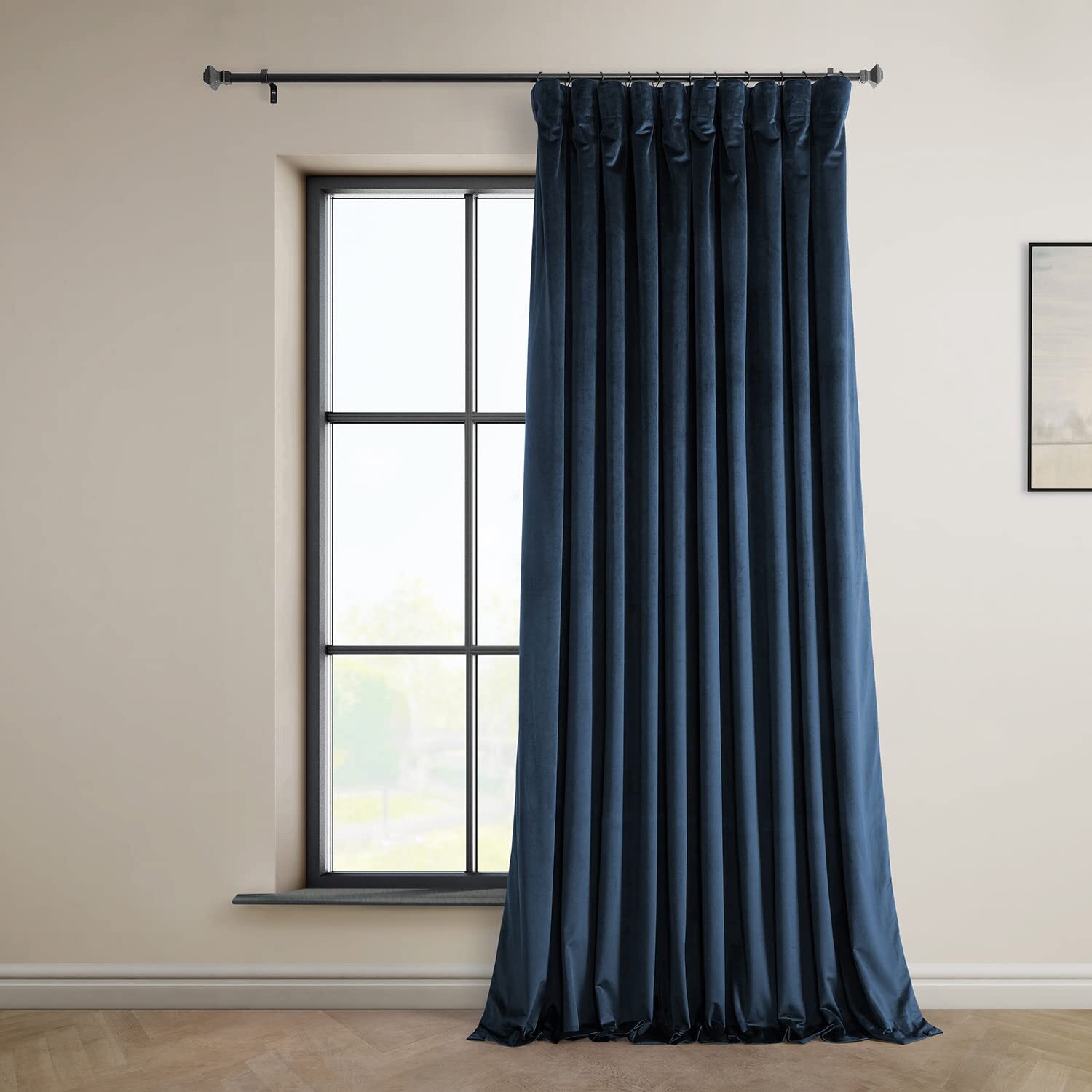 HPD Half Price Drapes Heritage Plush Velvet Curtains 120 Inches Long Room