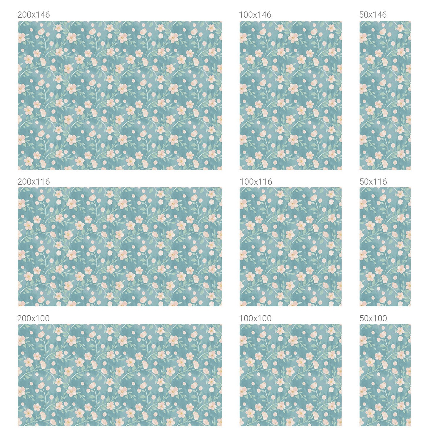 Decorative Frosted Glass Vinyl Kitchen Windows Pastel Flowers Art Blue
