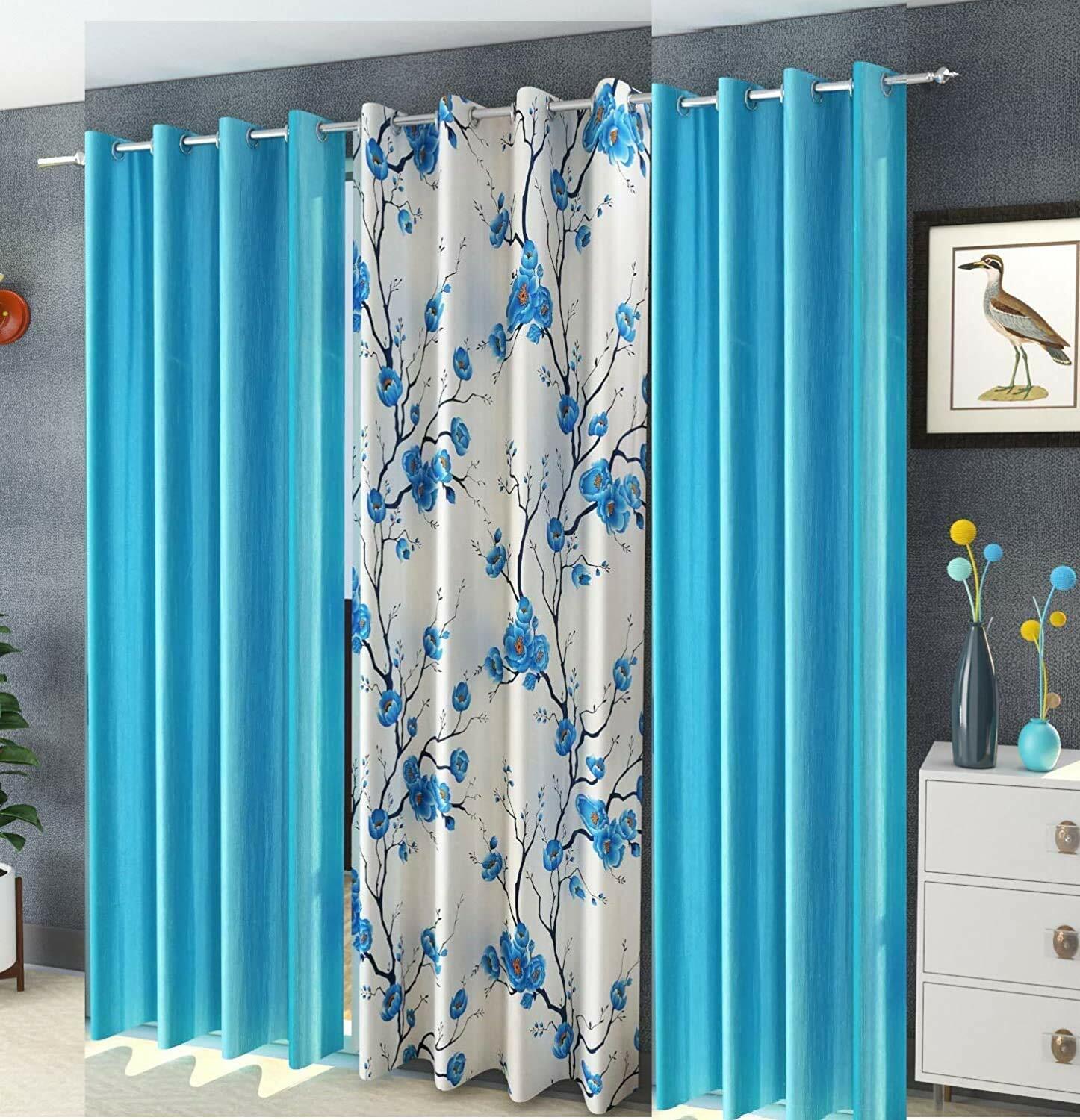 New 3 Piece Window Curtain Set – 5 feet