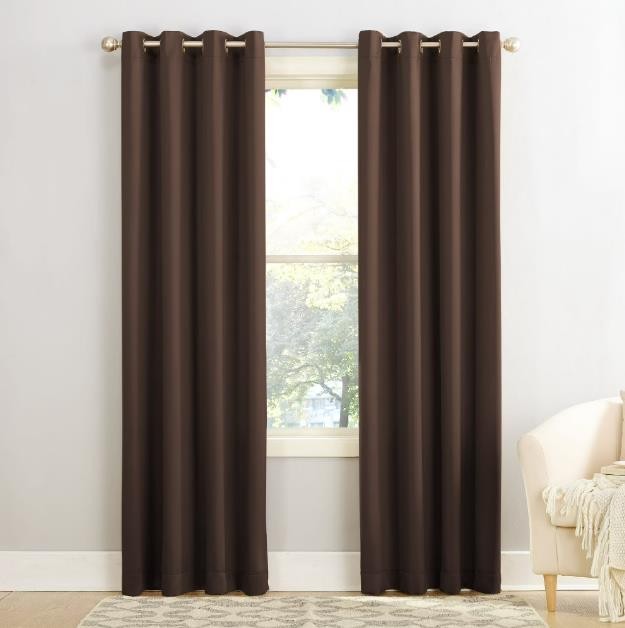 Brylane Home Grommet Window Curtains 52″ x 84″ – PAIR OF TWO (2) Edison Madison