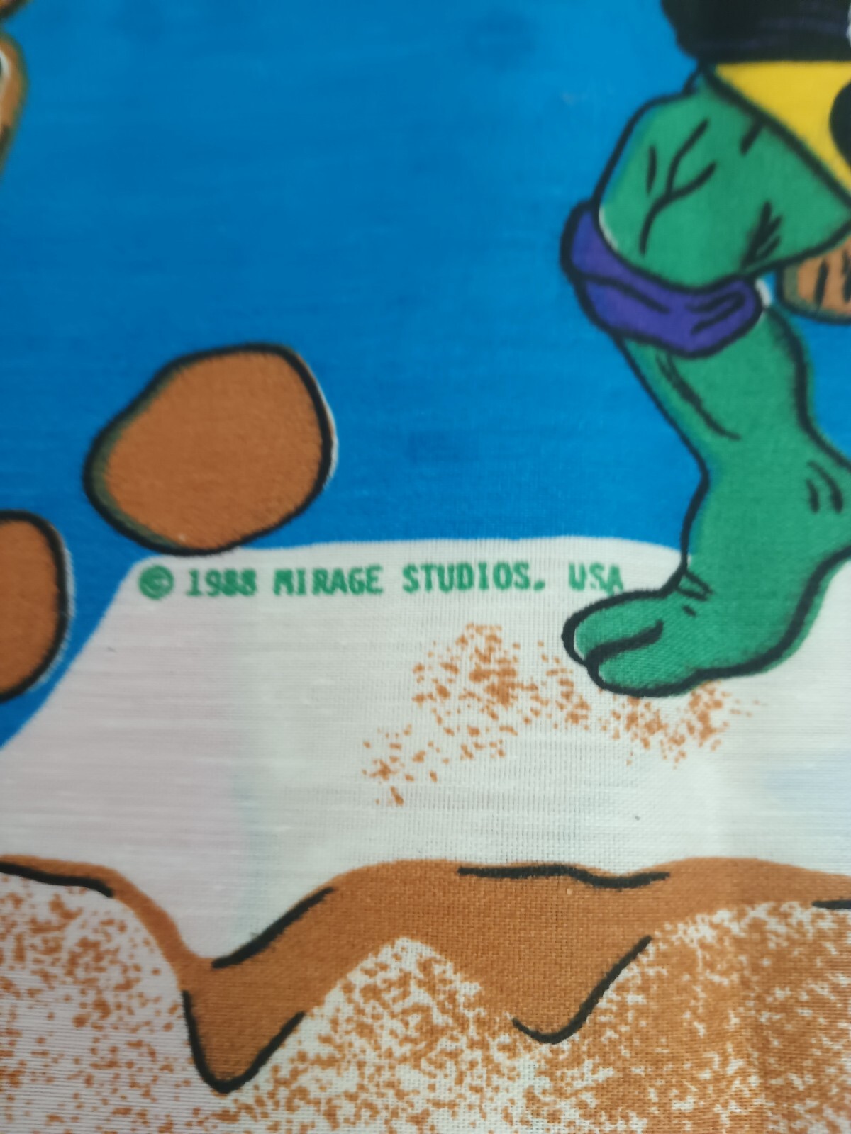 NOS Vintage Teenage Mutant Ninja Turtles TMNT Curtains 2panels & Valence