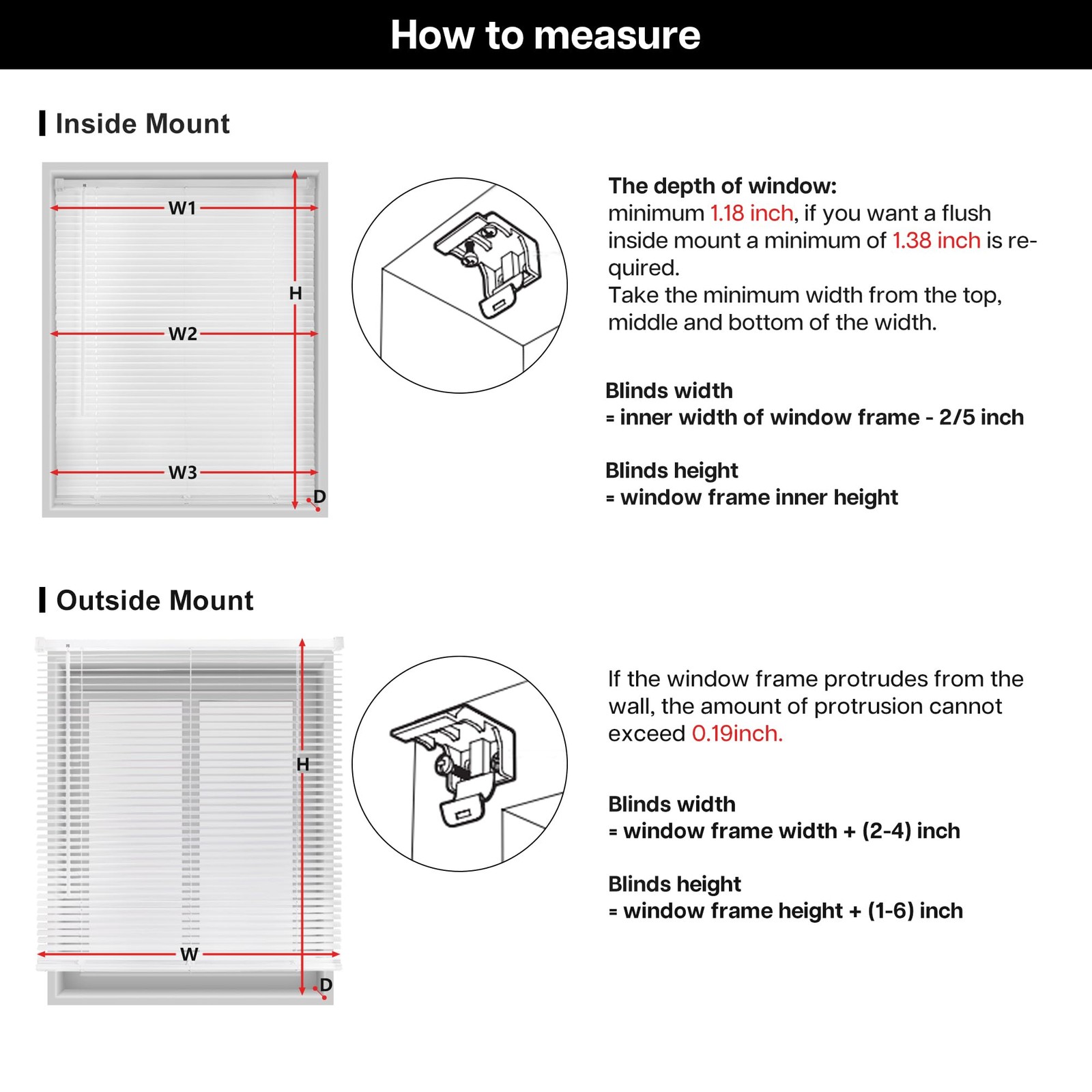 LazBlinds Cordless White 1″ Room Darkening Vinyl Mini Blinds, 20″ W x 36″ H H…