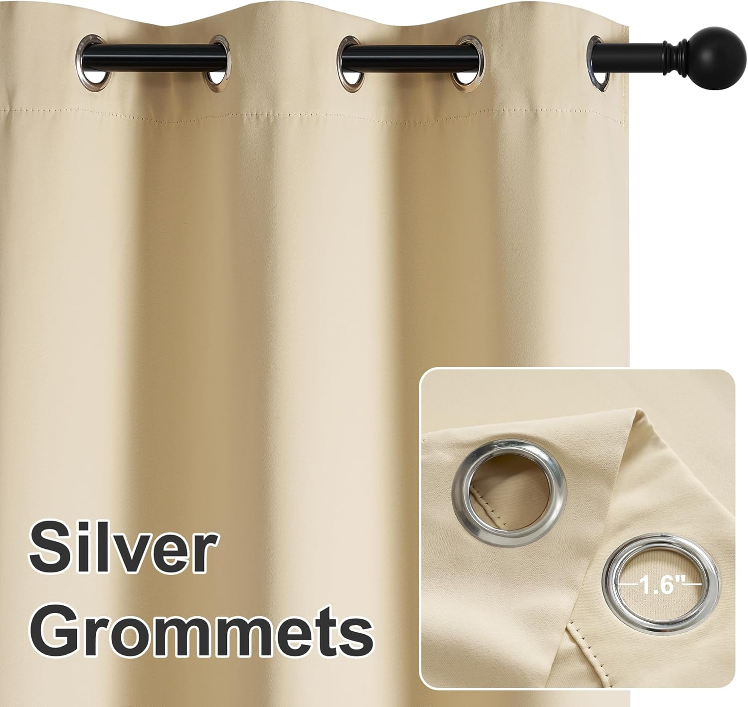 Extra Wide Outdoor Curtains for Patio Waterproof Heavy Duty Thermal Insulated in