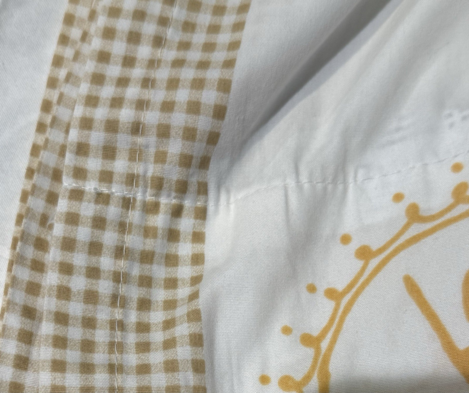 Kids Rod Pocket CURTAINS 48 x 96″ IKEA 2-panels EUC FABLER KAMRATER Gingham Trim
