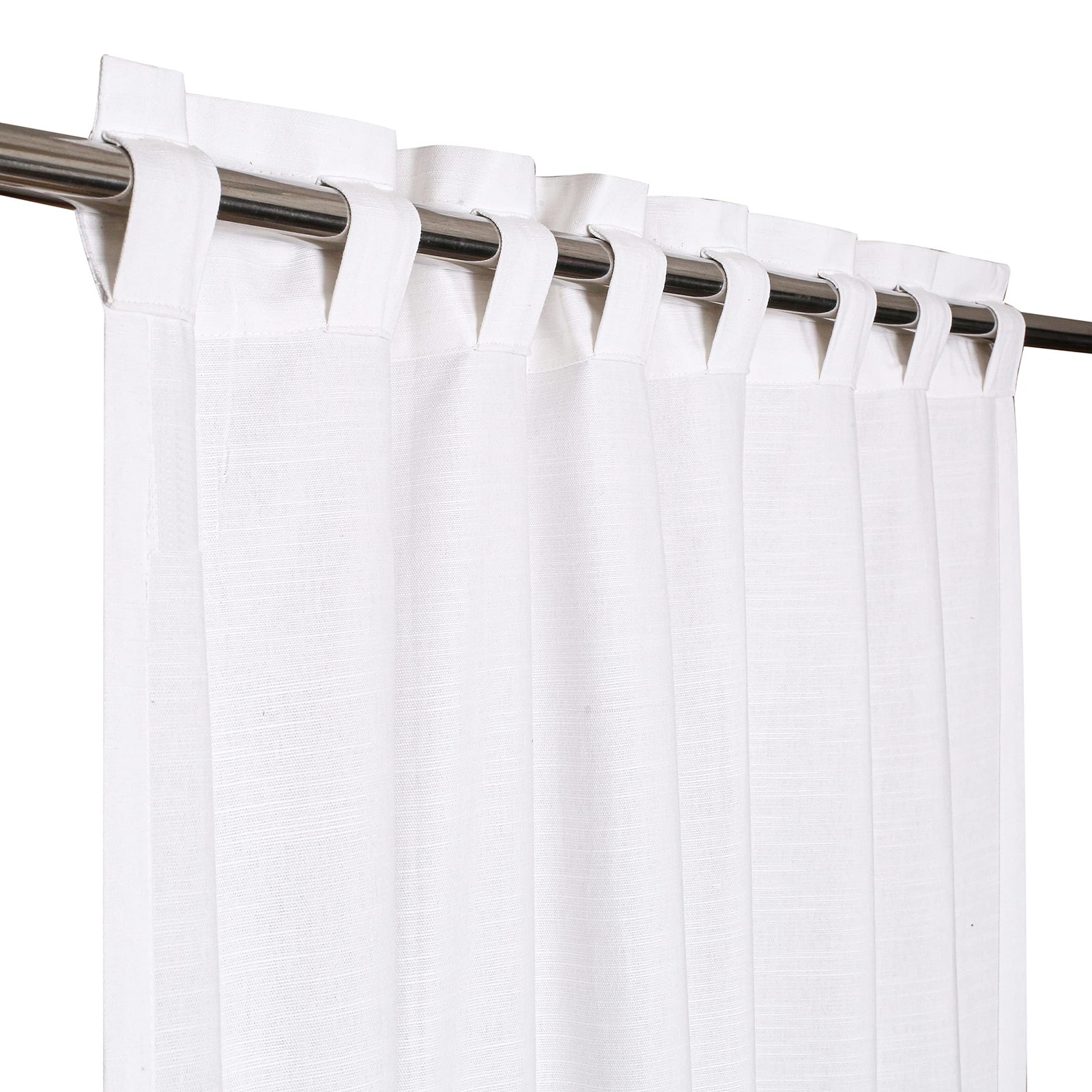 Farmhouse Cotton Curtains 50×96 Inch Set of 2 Window Curtain Panels Reverse T…