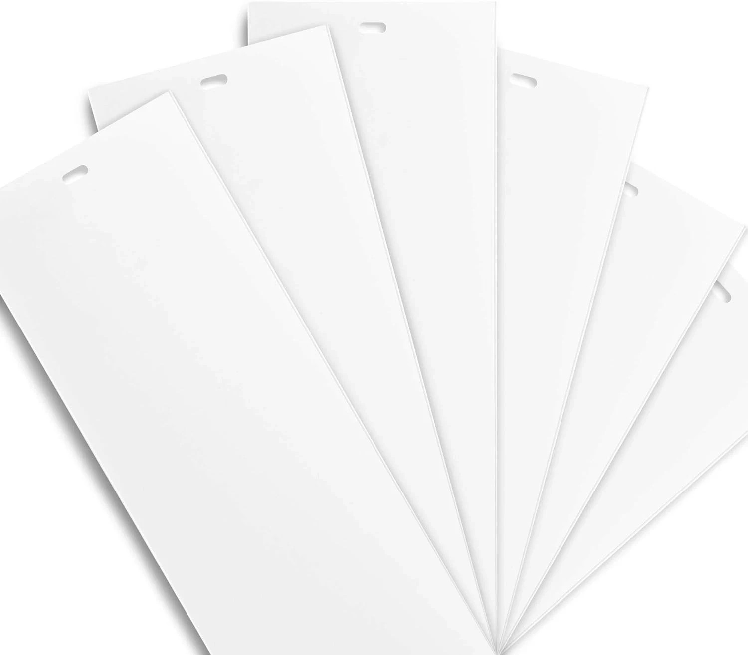 White Vertical Replacement Blinds Slats Sliding Glass Door Window (6 Pack)