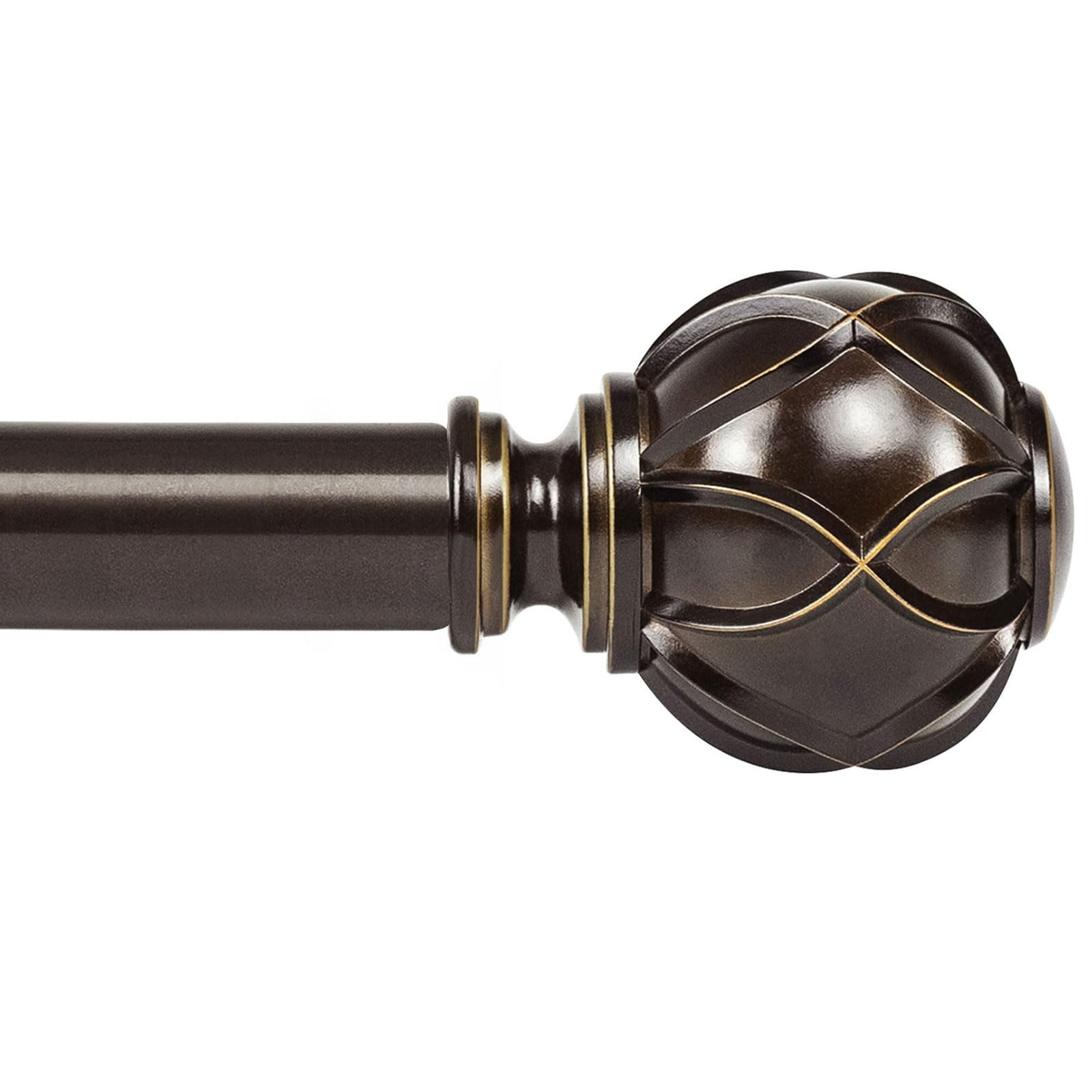 Curtain Rods for Windows 72 to 144 Inches (6-12ft) Long Heavy Duty Curtain Rod