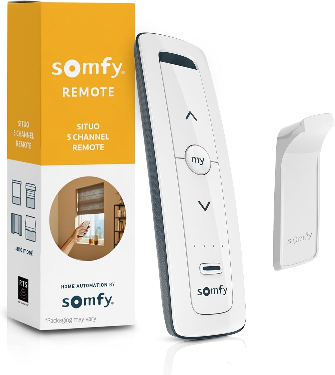 Somfy Situo® 4 RTS Transmitter II- 5 Channel Remote, in WHITE #1870575
