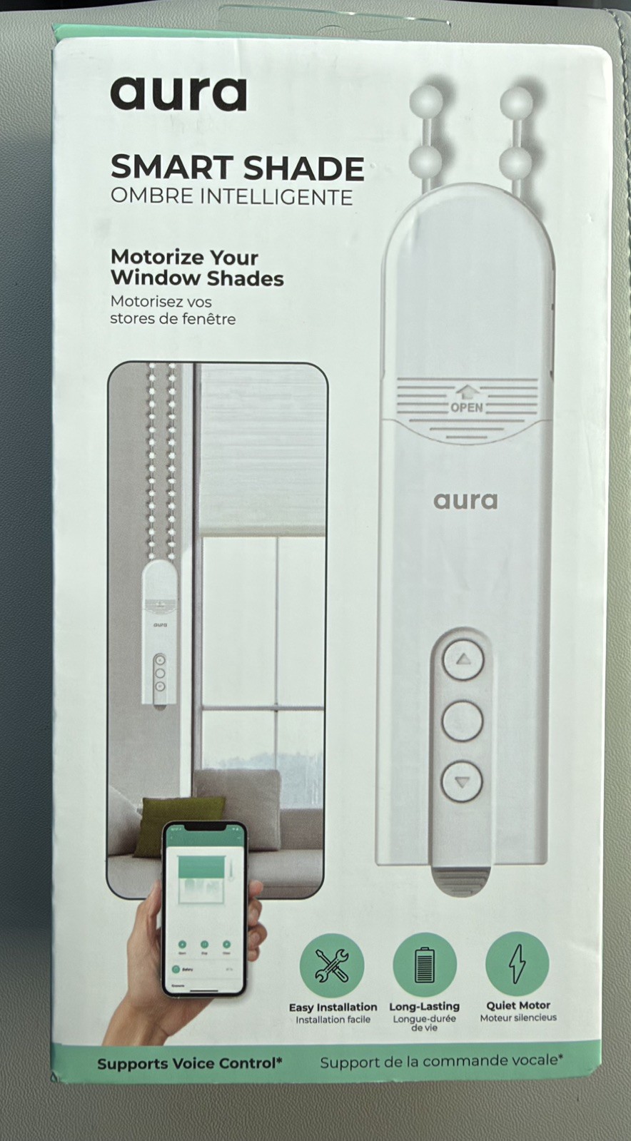 Aura Roller Smart Shade Motoriz Your Shades LY-1690 *Sealed*