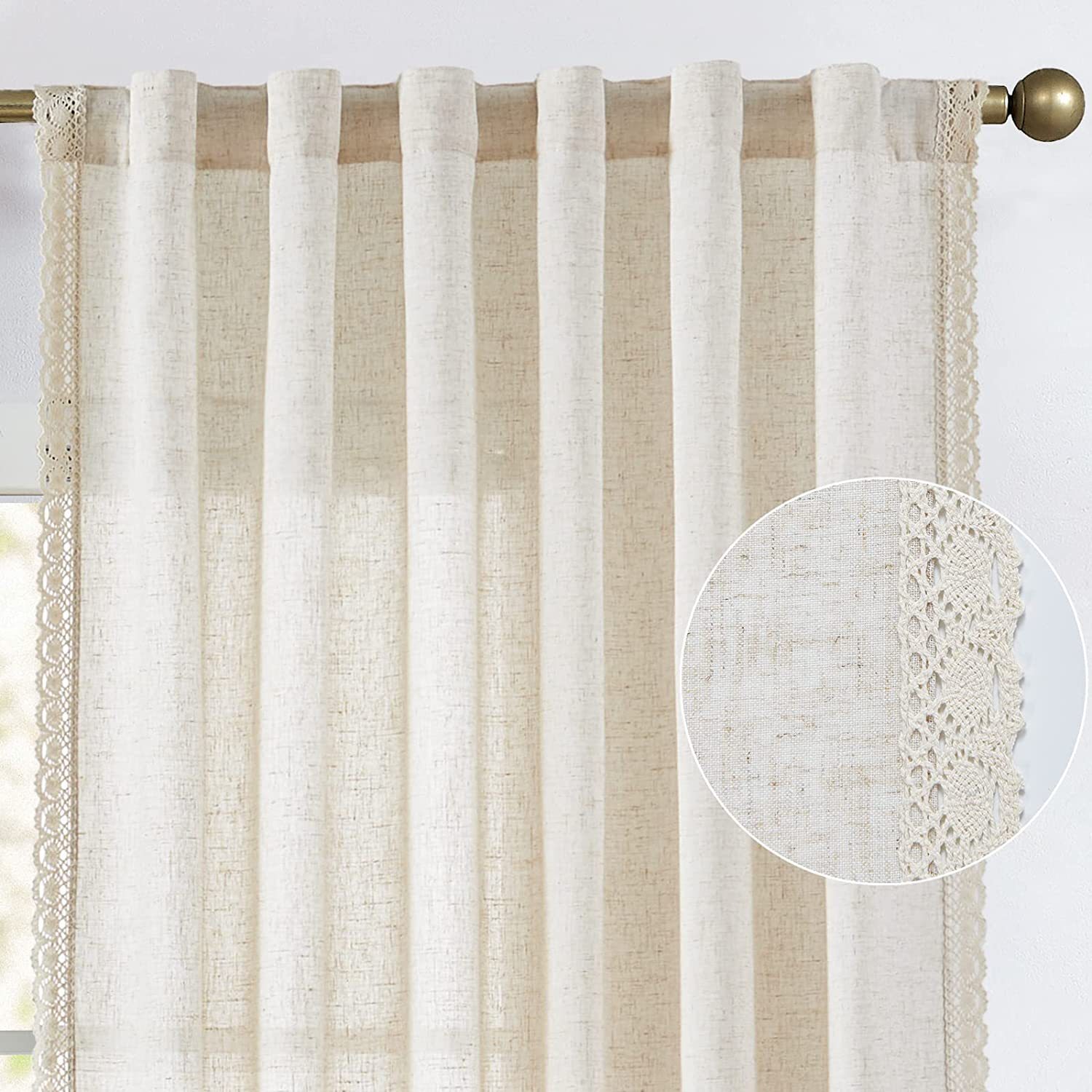 No punching solid color curtains