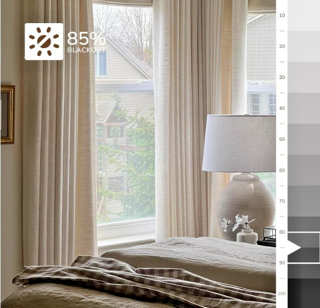 Ivory White Pinch Pleat Curtains 2 Panels 26″x102″ – Insulated Energy Saver
