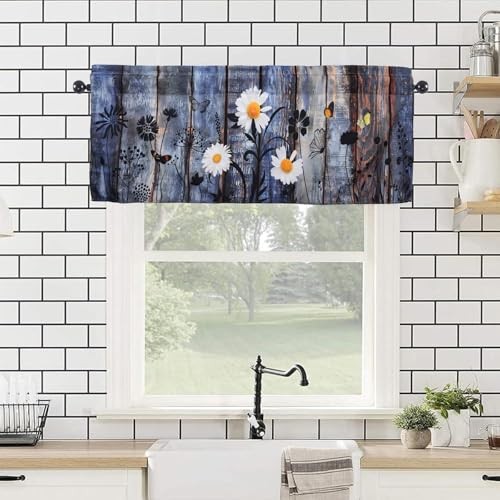 Rustic Valances 54″ W x 18″ L – Butterfly 54″W x 18″L (Pack of 1) Rustic Daisy