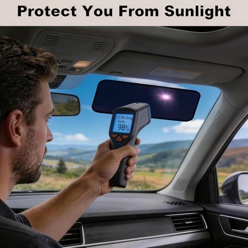 Car Window Shades 15.7×7 Inches – Static Cling Anti-Glare Sun Shade