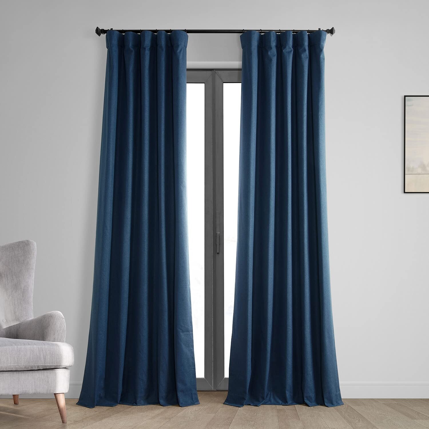 HPD Half Price Drapes Vintage Blackout Curtains for Bedroom – 120 Inches Long…