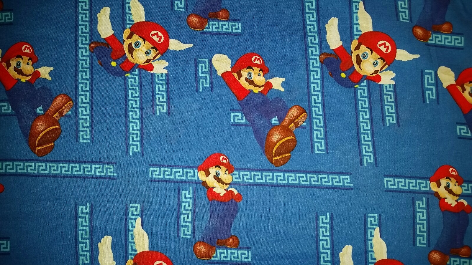 LINED WINDOW VALANCE 42X12 VINTAGE NINTENDO SUPER MARIO WORLD VIDEO GAME WII