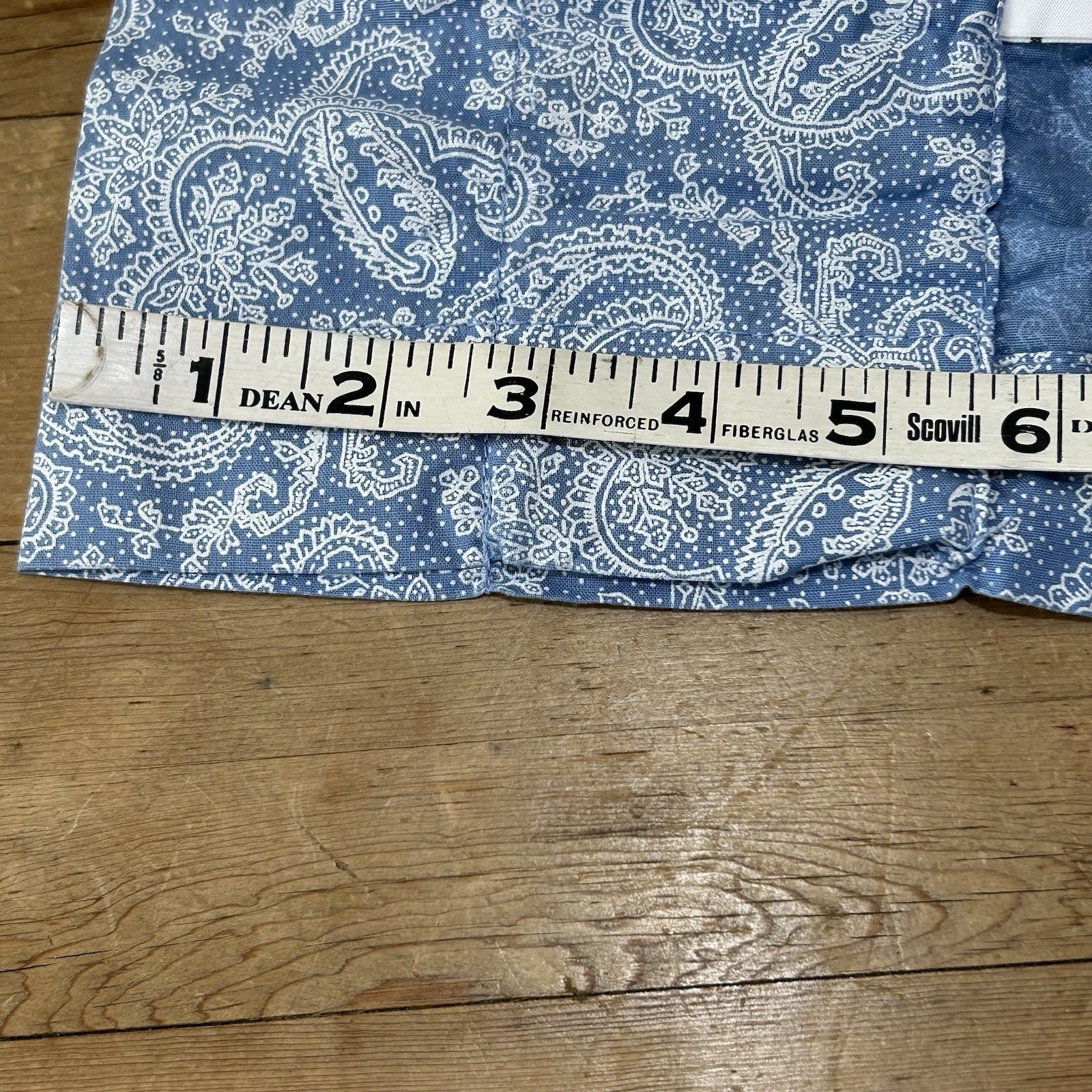 6 Laura Ashley Home Country Chic Window Valances Blue Yellow Paisley 17” x 83”