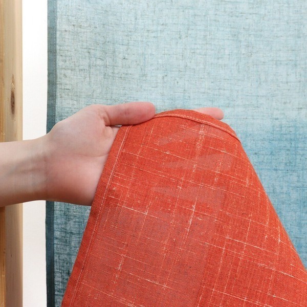 MADE IN JAPAN Japanese Noren Curtain – Natural Linen Blend Gradient Sunrise Gift