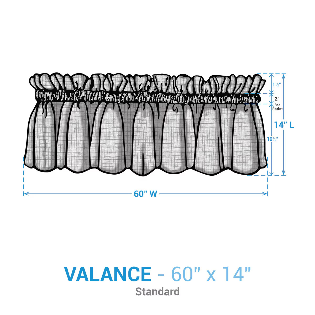 1 Golden Acres Floral Country Farmhouse Unlined Window Valance 60″ x 14″