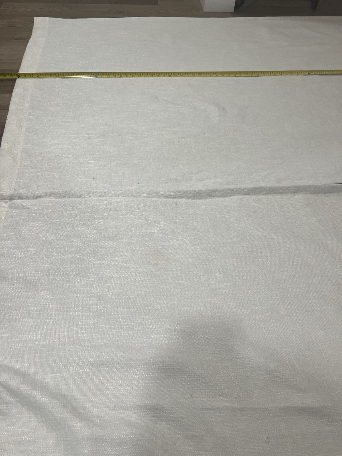 2 Curtain Panels Blackout By Tweedlik Home Grommets Off White Textured 50” x 84”