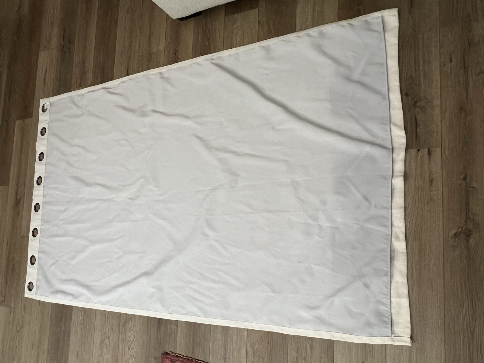 2 Curtain Panels Blackout By Tweedlik Home Grommets Off White Textured 50” x 84”