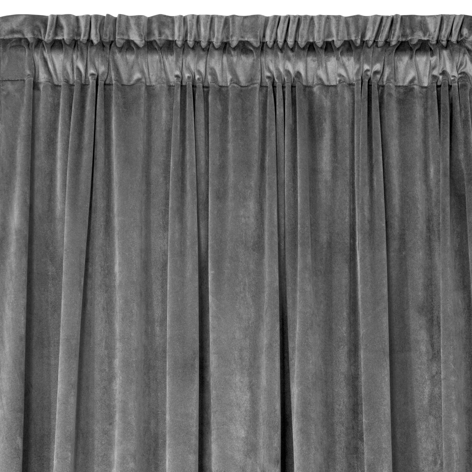 Design91 Velvet Curtain Ruffle Ribbon Opaque Curtains Velvet Velour 135×300 Sa…