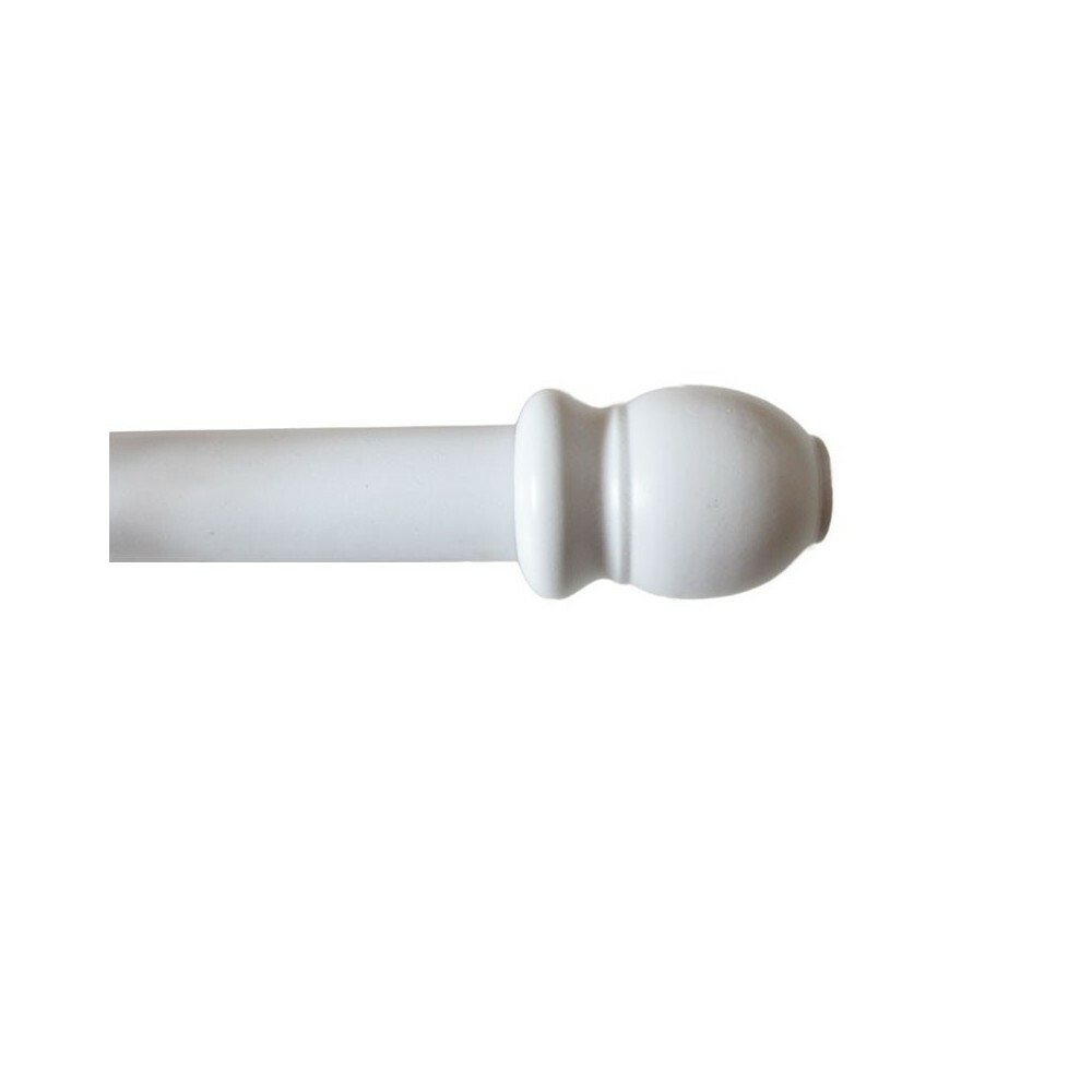 BASTONE TENDA LEGNO 35mm IN NOCE BIANCO DI BASTONI PER TENDE BINARIO A TENDAGGI