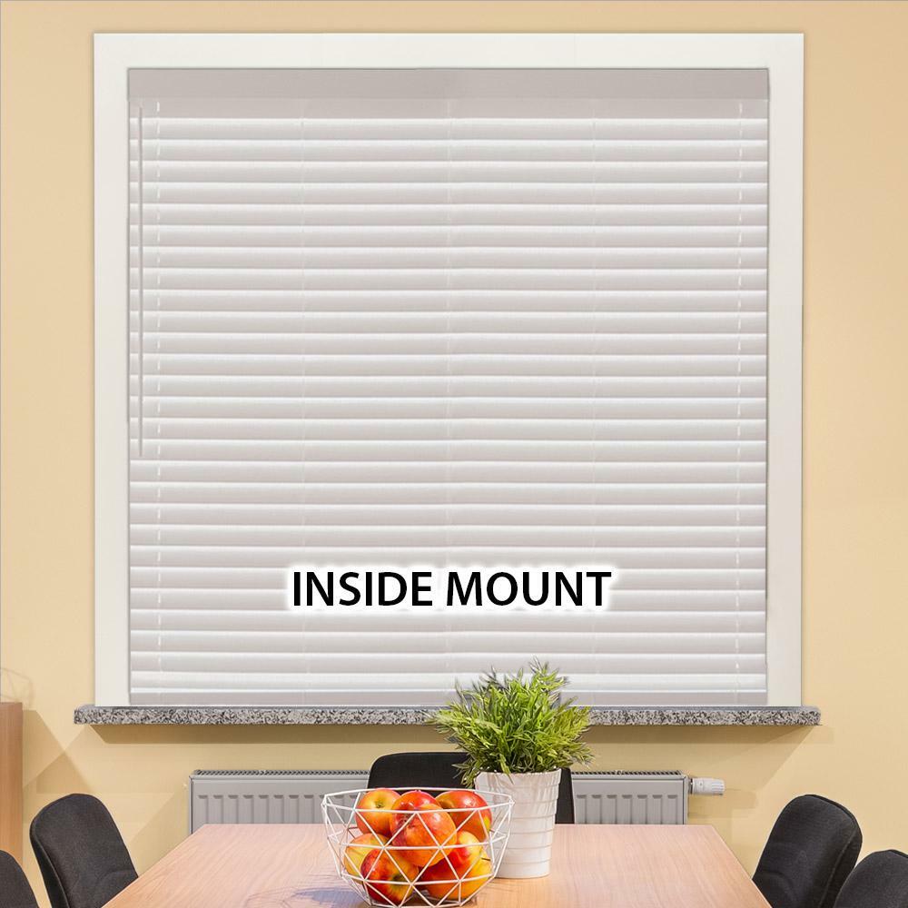 Home Decorators White Cordless 2 in. Faux Wood Blind – 19.5 x 72