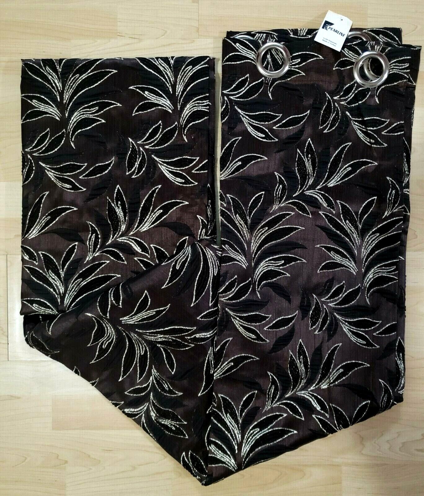 Grommets Curtains Drapery one panel 52″ X 96″ High Ceiling