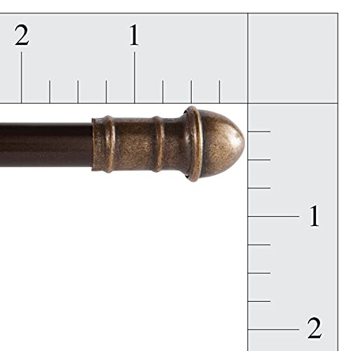 Petite Cafe Curtain Rod 2-Pack 16-28 inch Adjustable 7/16 in. Diameter
