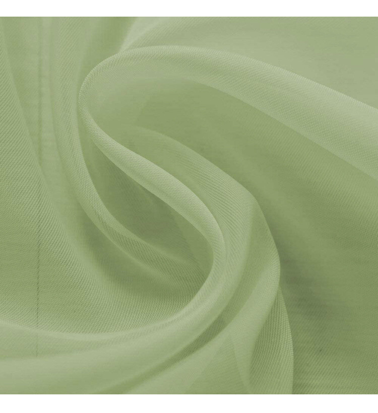 Window Curtains Sheer Sage Green Set of 2, 60″ x 84″ Drape Panels Treatment