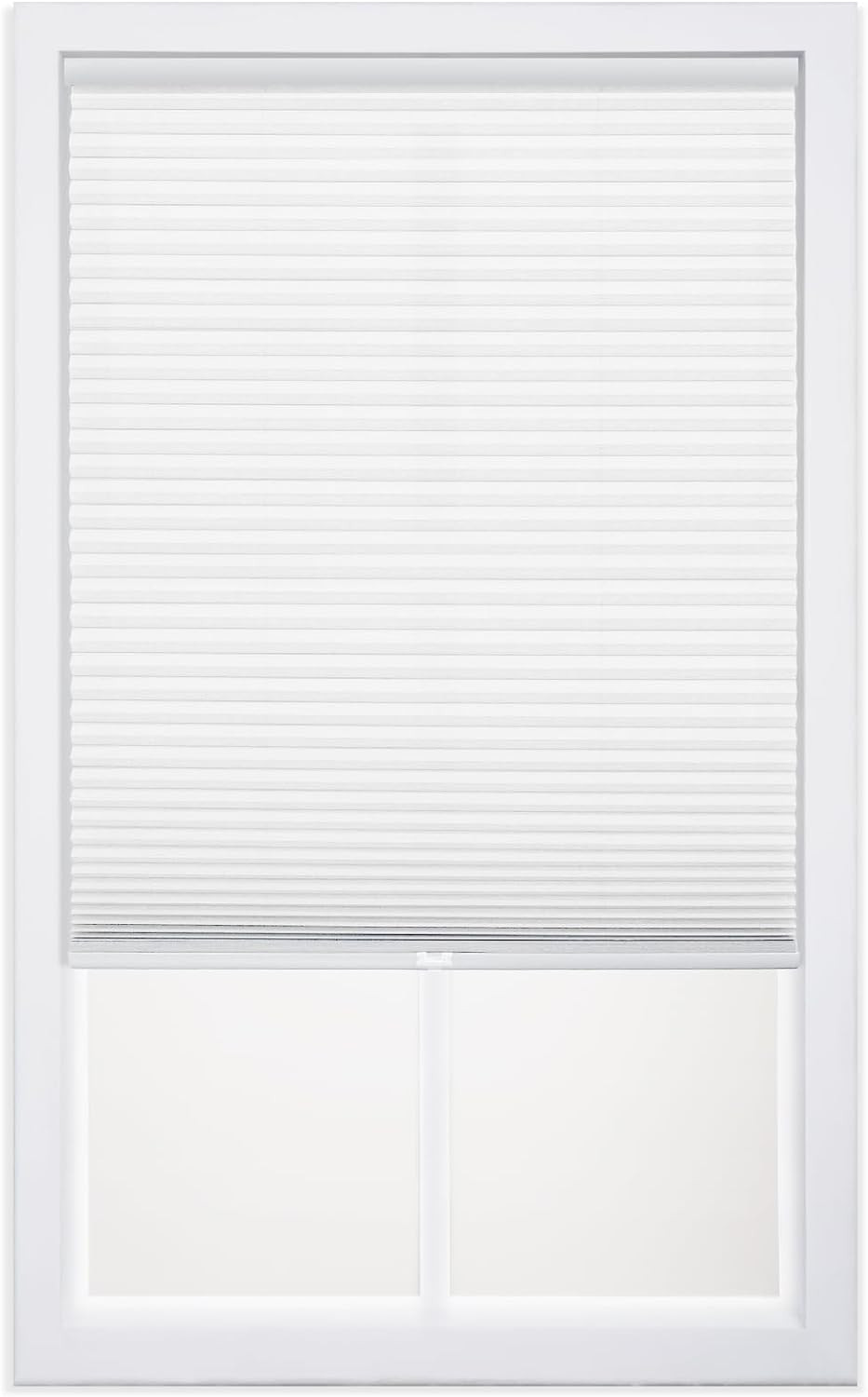 Cordless 1″ Light Filtering Cellular Shade, 34″W X 64″H, White